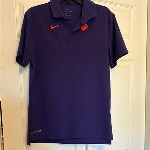 Clemson Nike Purple Button Down Shirt
